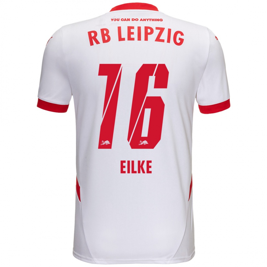 Kinder Lennox Eilke #16 Weiß Rot Heimtrikot Trikot 2024/25 T-Shirt Österreich