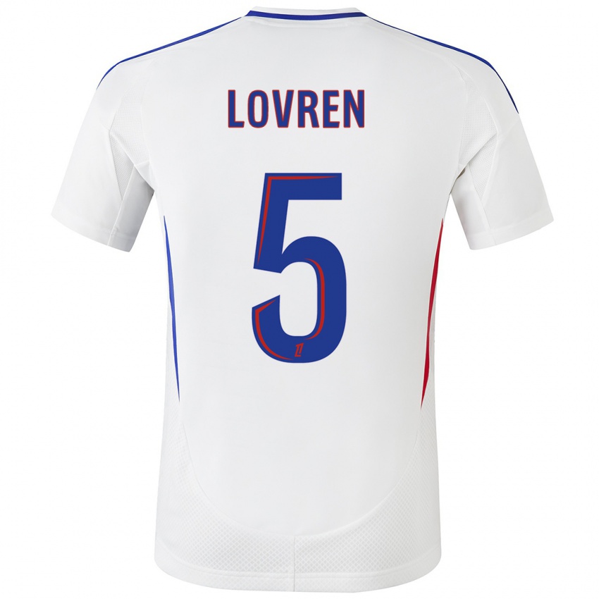 Kinder Dejan Lovren #5 Weiß Blau Heimtrikot Trikot 2024/25 T-Shirt Österreich