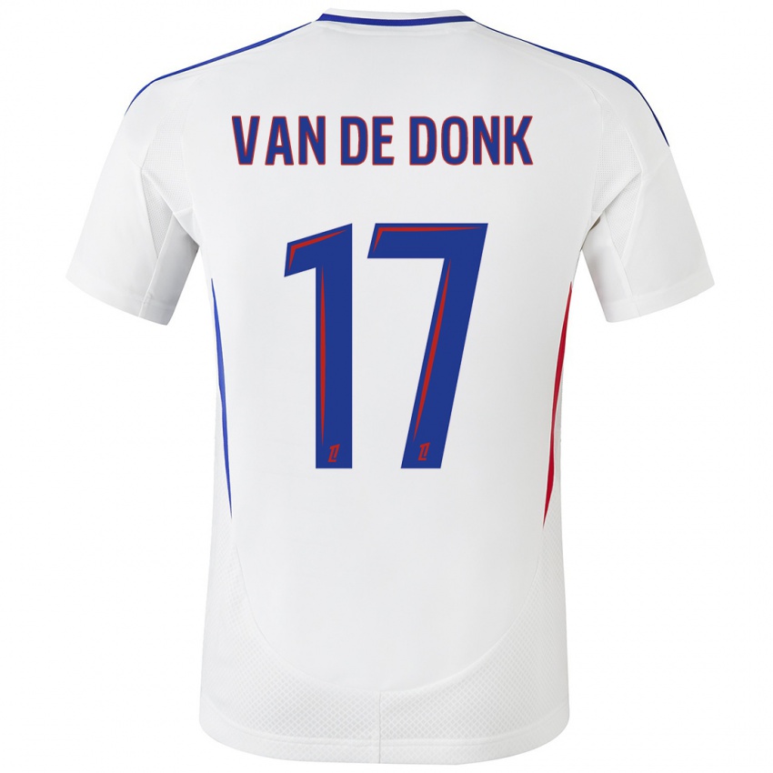 Kinder Danielle Van De Donk #17 Weiß Blau Heimtrikot Trikot 2024/25 T-Shirt Österreich