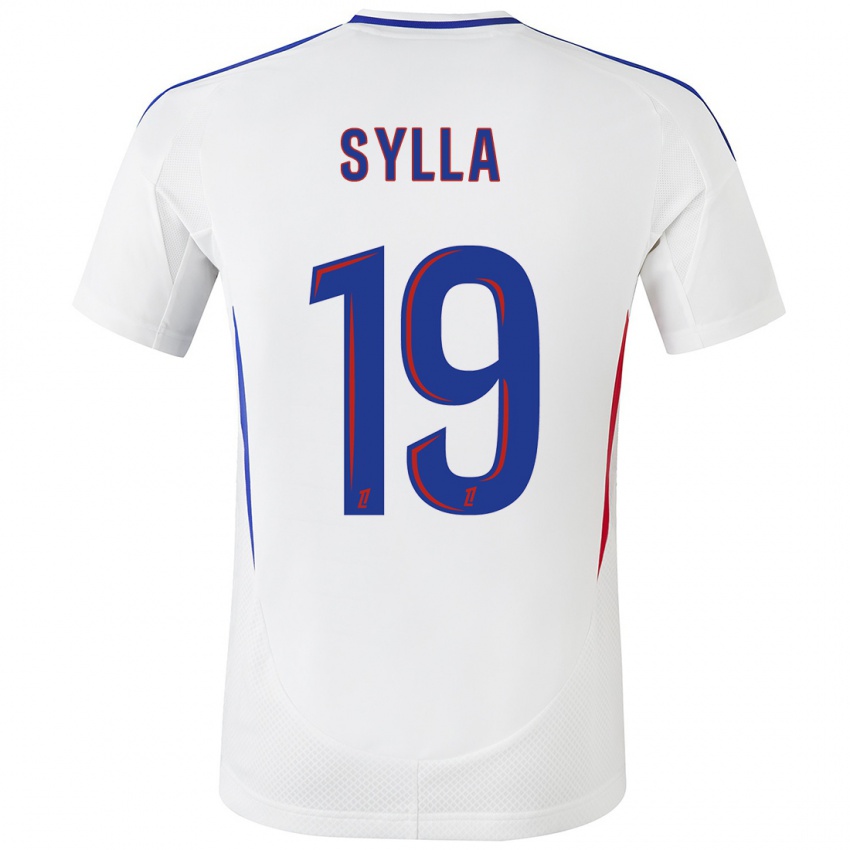 Kinder Kysha Sylla #19 Weiß Blau Heimtrikot Trikot 2024/25 T-Shirt Österreich