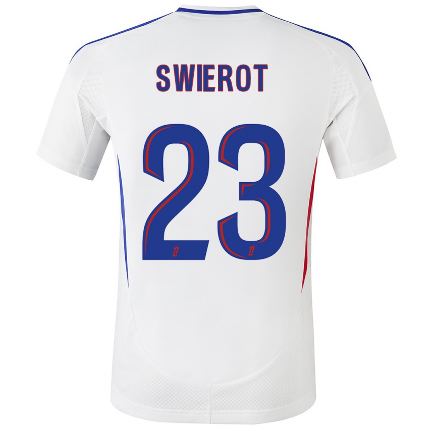 Kinder Julie Swierot #23 Weiß Blau Heimtrikot Trikot 2024/25 T-Shirt Österreich