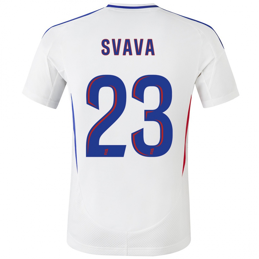 Kinder Sofie Svava #23 Weiß Blau Heimtrikot Trikot 2024/25 T-Shirt Österreich