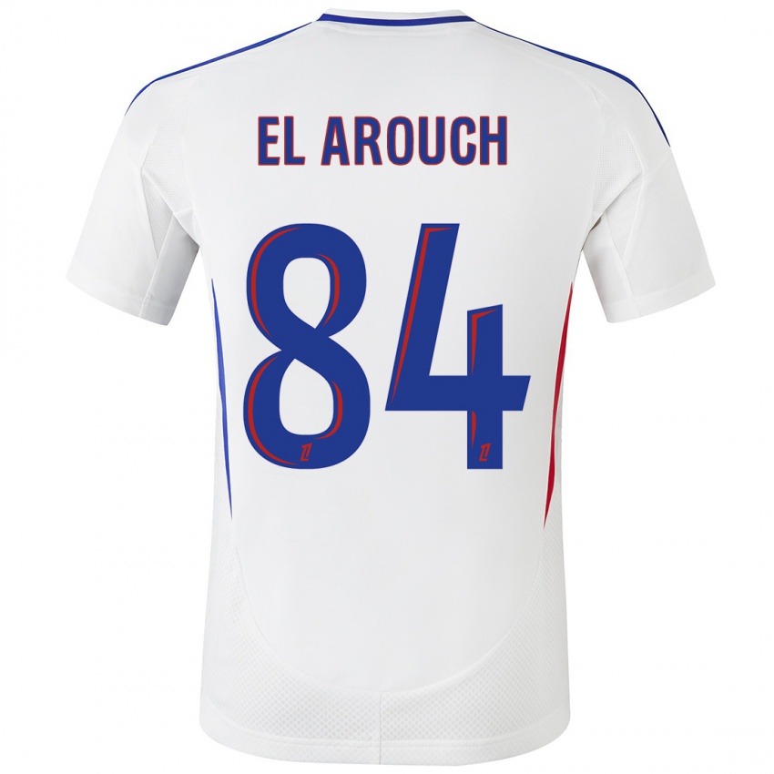 Kinder Mohamed El Arouch #84 Weiß Blau Heimtrikot Trikot 2024/25 T-Shirt Österreich