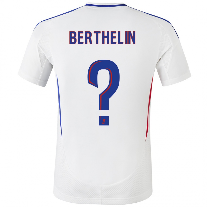 Kinder Romain Berthelin #0 Weiß Blau Heimtrikot Trikot 2024/25 T-Shirt Österreich