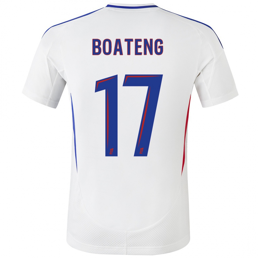 Kinder Jerome Boateng #17 Weiß Blau Heimtrikot Trikot 2024/25 T-Shirt Österreich