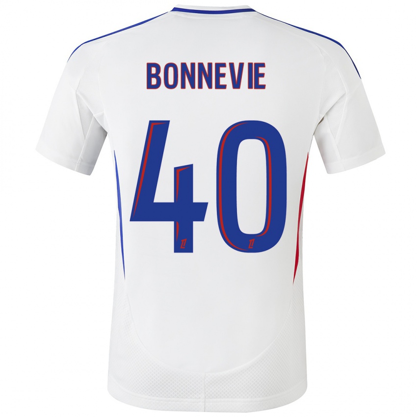 Kinder Kayne Bonnevie #40 Weiß Blau Heimtrikot Trikot 2024/25 T-Shirt Österreich