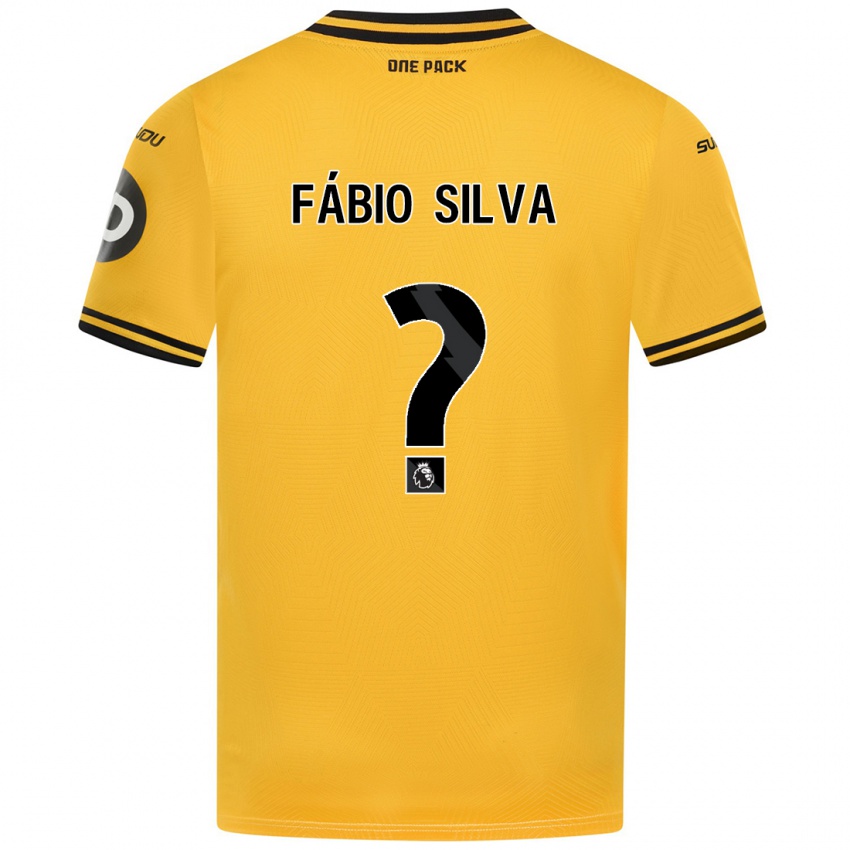 Kinder Fabio Silva #0 Gelb Heimtrikot Trikot 2024/25 T-Shirt Österreich