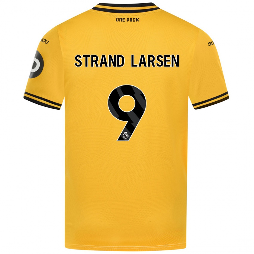 Kinder Jørgen Strand Larsen #9 Gelb Heimtrikot Trikot 2024/25 T-Shirt Österreich