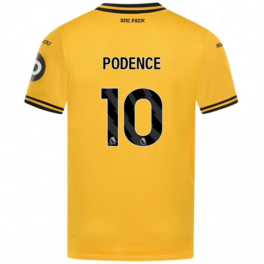 Kinder Daniel Podence #10 Gelb Heimtrikot Trikot 2024/25 T-Shirt Österreich