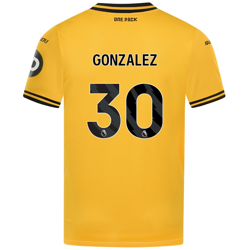 Kinder Enso González #30 Gelb Heimtrikot Trikot 2024/25 T-Shirt Österreich