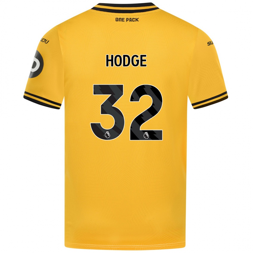 Kinder Joe Hodge #32 Gelb Heimtrikot Trikot 2024/25 T-Shirt Österreich