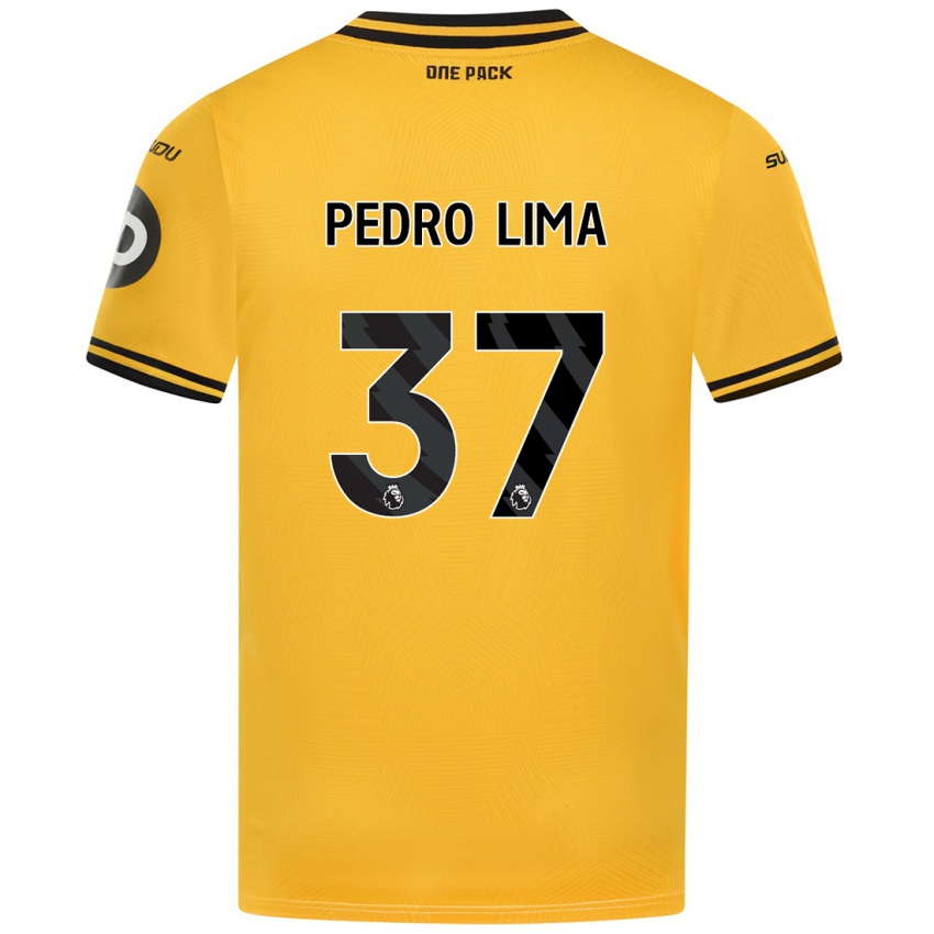 Kinder Pedro Lima #37 Gelb Heimtrikot Trikot 2024/25 T-Shirt Österreich