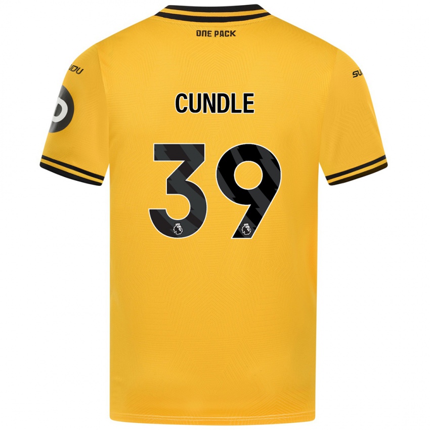 Kinder Luke Cundle #39 Gelb Heimtrikot Trikot 2024/25 T-Shirt Österreich