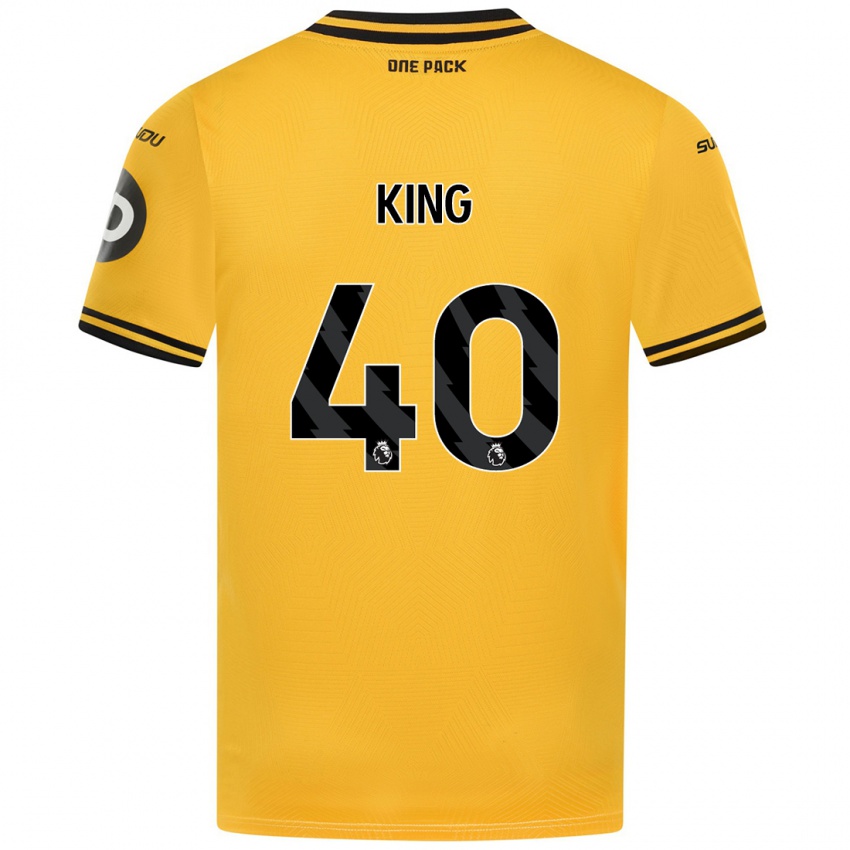 Kinder Tom King #40 Gelb Heimtrikot Trikot 2024/25 T-Shirt Österreich