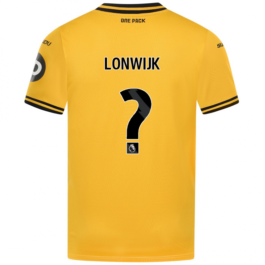 Kinder Nigel Lonwijk #0 Gelb Heimtrikot Trikot 2024/25 T-Shirt Österreich