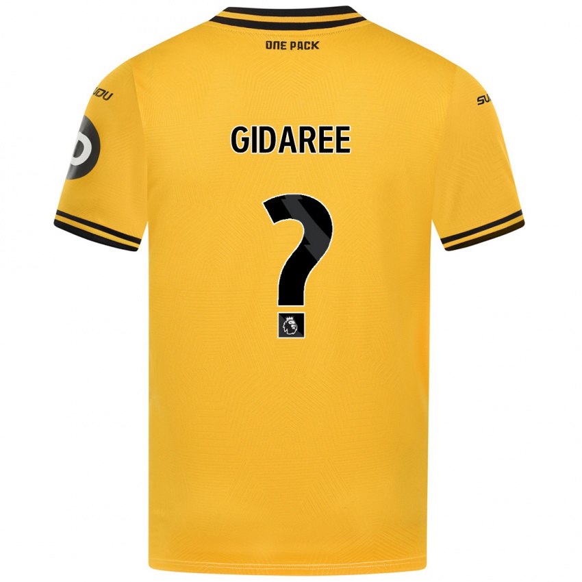 Kinder Josh Gidaree #0 Gelb Heimtrikot Trikot 2024/25 T-Shirt Österreich