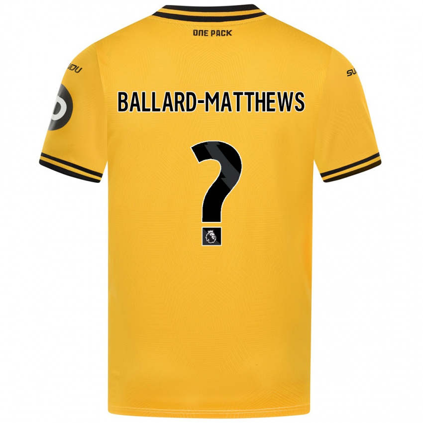 Kinder Emilio Ballard-Matthews #0 Gelb Heimtrikot Trikot 2024/25 T-Shirt Österreich