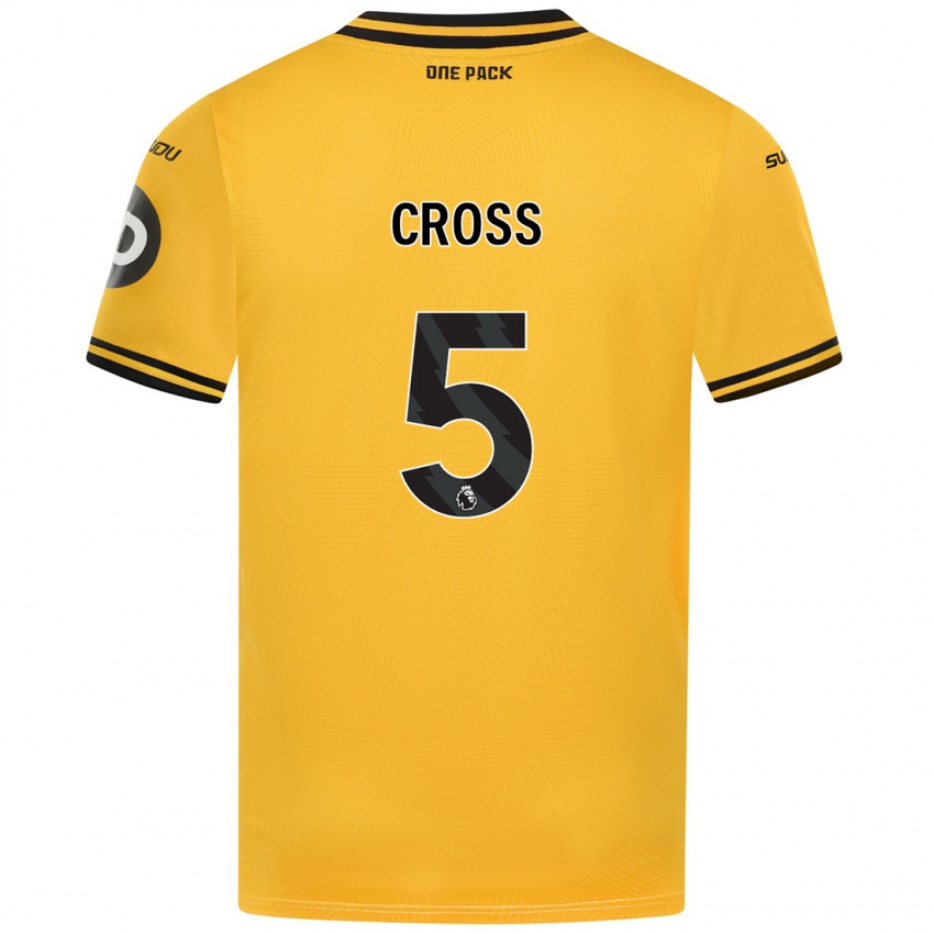 Kinder Emma Cross #5 Gelb Heimtrikot Trikot 2024/25 T-Shirt Österreich