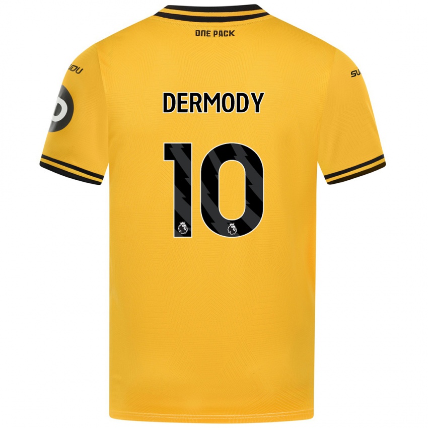 Kinder Helen Dermody #10 Gelb Heimtrikot Trikot 2024/25 T-Shirt Österreich