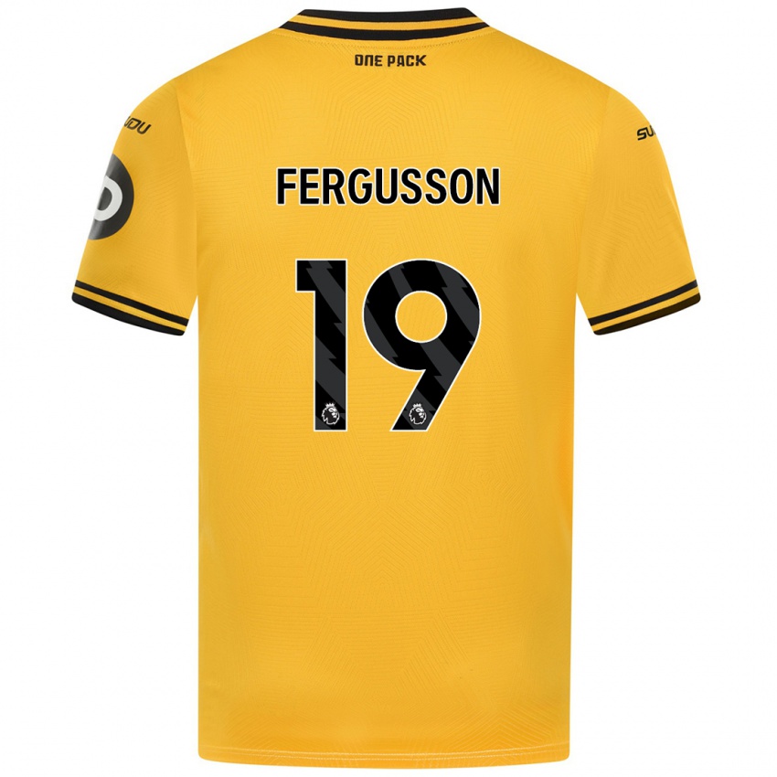 Kinder Liv Fergusson #19 Gelb Heimtrikot Trikot 2024/25 T-Shirt Österreich