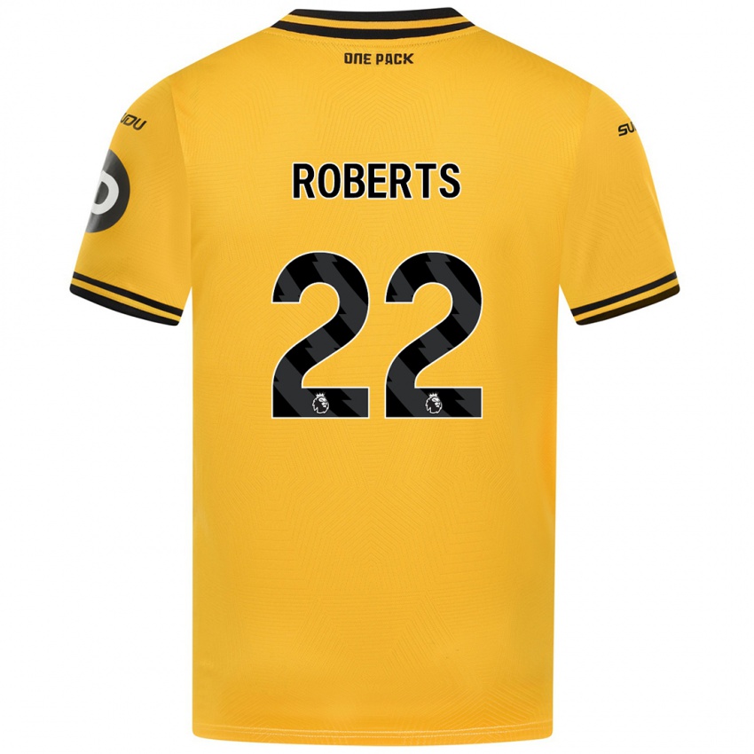 Kinder Beth Roberts #22 Gelb Heimtrikot Trikot 2024/25 T-Shirt Österreich