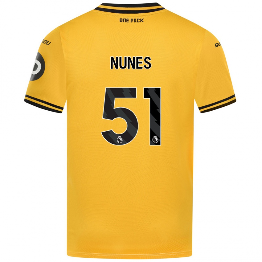 Kinder Grazi Nunes #51 Gelb Heimtrikot Trikot 2024/25 T-Shirt Österreich