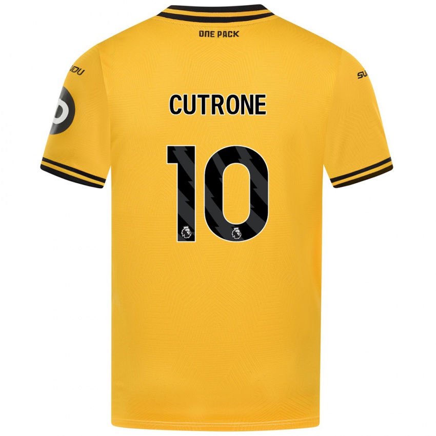 Kinder Patrick Cutrone #10 Gelb Heimtrikot Trikot 2024/25 T-Shirt Österreich