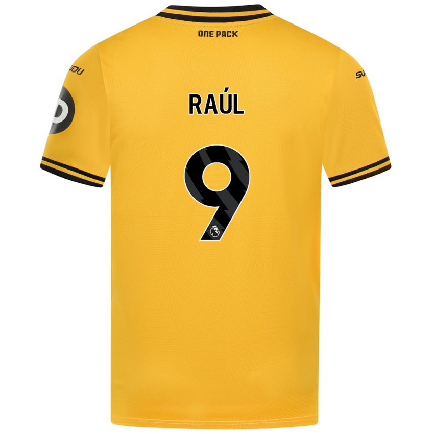 Kinder Raul Jimenez #9 Gelb Heimtrikot Trikot 2024/25 T-Shirt Österreich