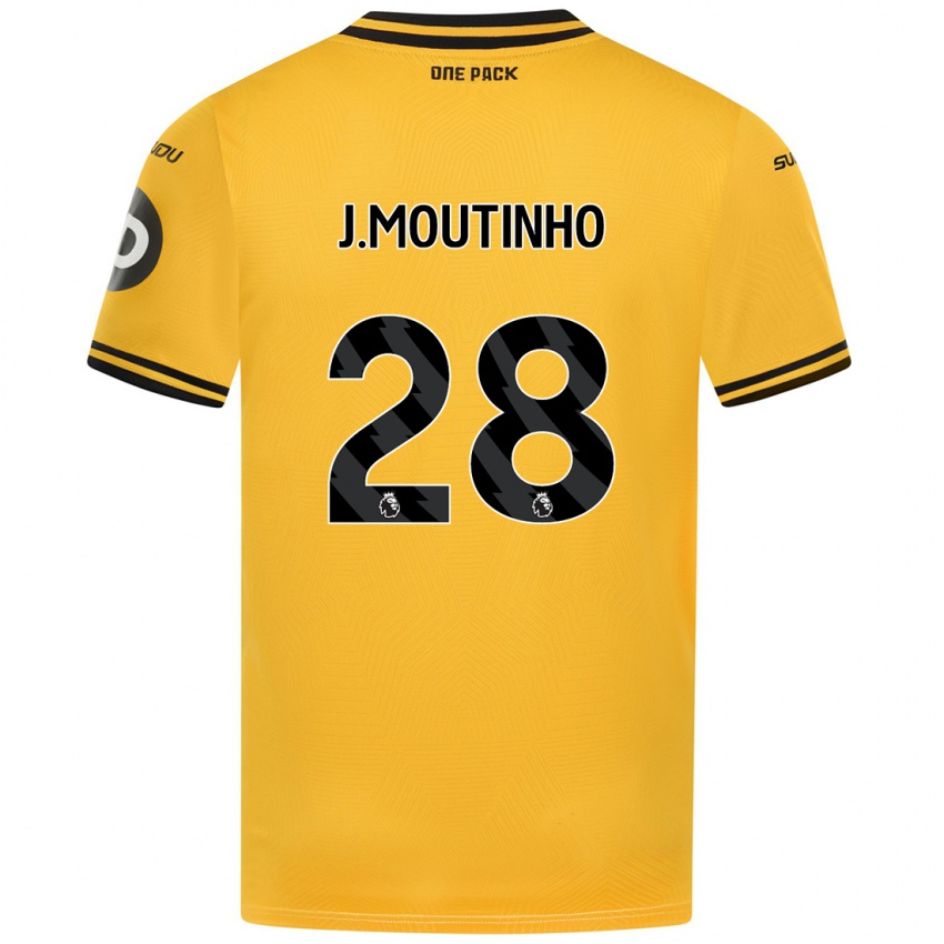 Kinder Joao Moutinho #28 Gelb Heimtrikot Trikot 2024/25 T-Shirt Österreich