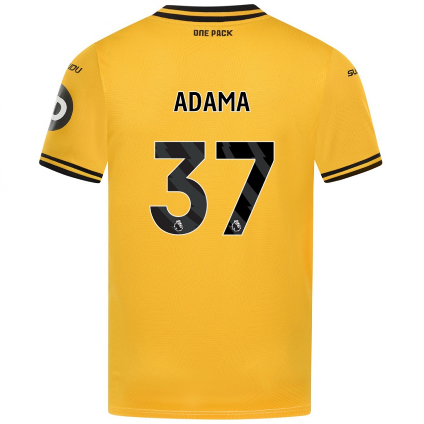 Kinder Adama Traore #37 Gelb Heimtrikot Trikot 2024/25 T-Shirt Österreich