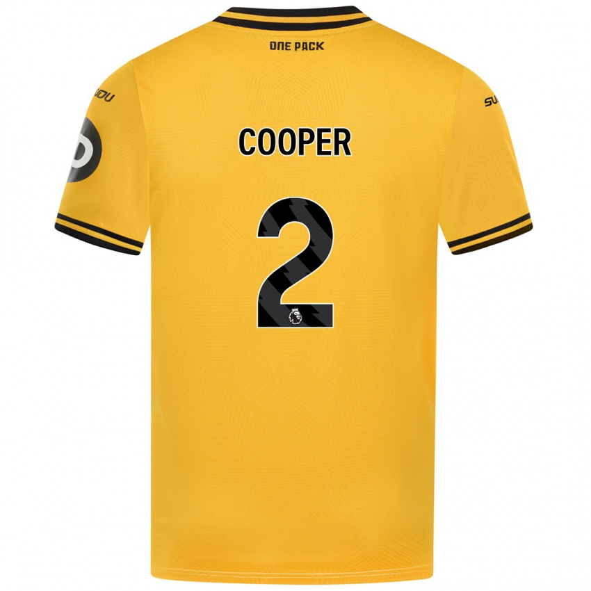 Kinder Laura Cooper #2 Gelb Heimtrikot Trikot 2024/25 T-Shirt Österreich