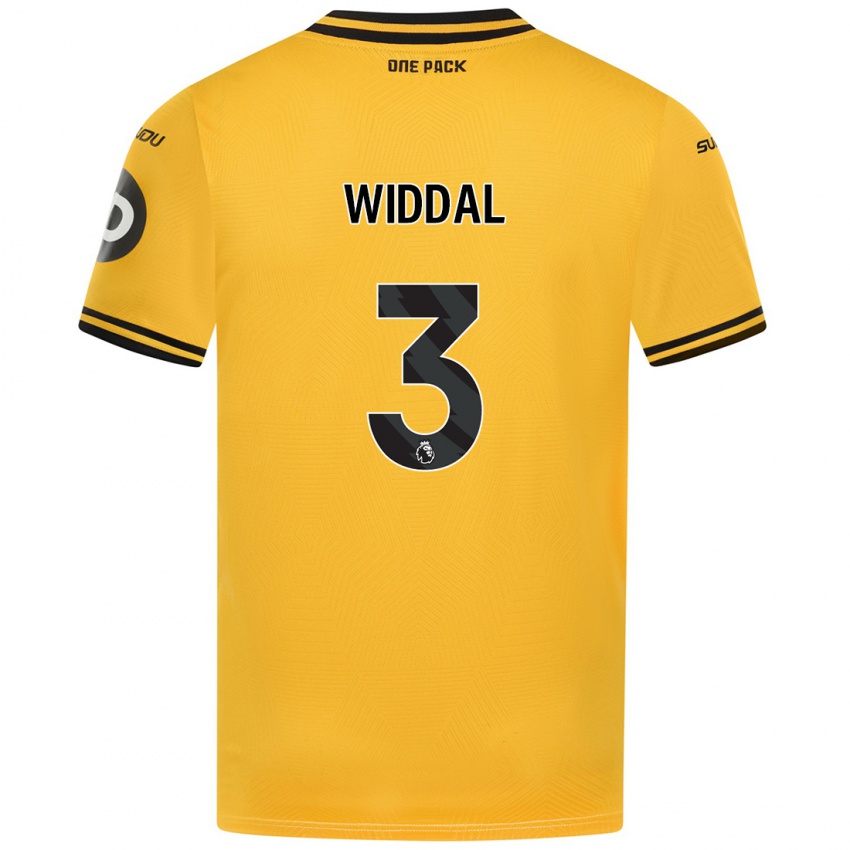 Kinder Natalie Widdal #3 Gelb Heimtrikot Trikot 2024/25 T-Shirt Österreich