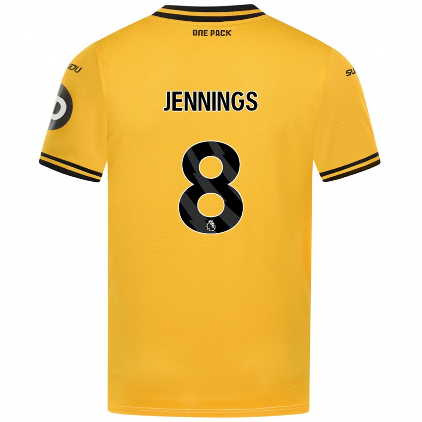 Kinder Shannie Jennings #8 Gelb Heimtrikot Trikot 2024/25 T-Shirt Österreich