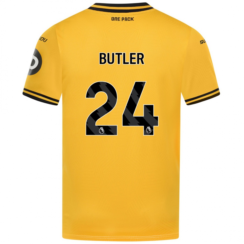 Kinder Elli Butler #24 Gelb Heimtrikot Trikot 2024/25 T-Shirt Österreich