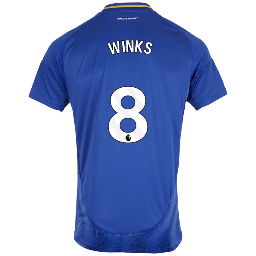 Kinder Harry Winks #8 Blau Weiß Heimtrikot Trikot 2024/25 T-Shirt Österreich