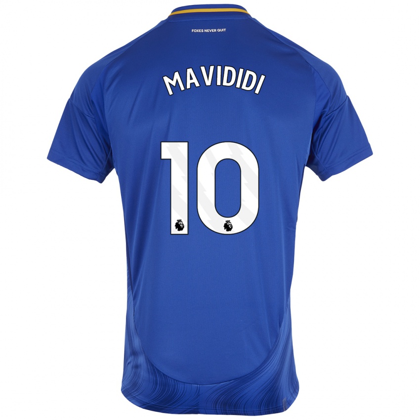 Kinder Stephy Mavididi #10 Blau Weiß Heimtrikot Trikot 2024/25 T-Shirt Österreich