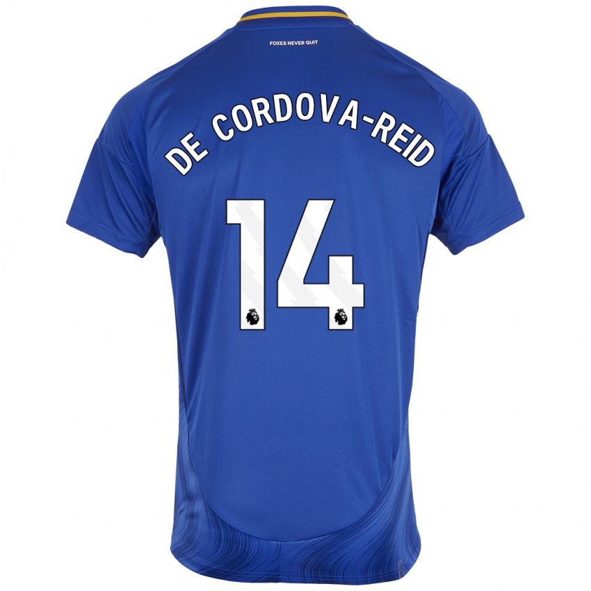 Kinder Bobby De Cordova-Reid #14 Blau Weiß Heimtrikot Trikot 2024/25 T-Shirt Österreich