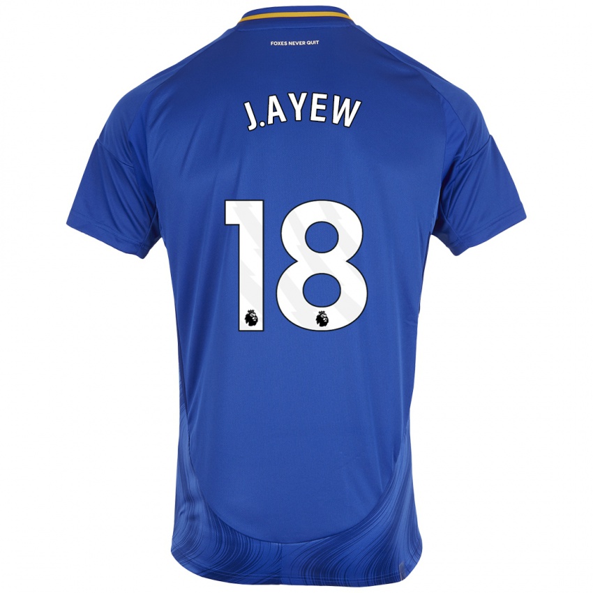 Kinder Ayew #18 Blau Weiß Heimtrikot Trikot 2024/25 T-Shirt Österreich