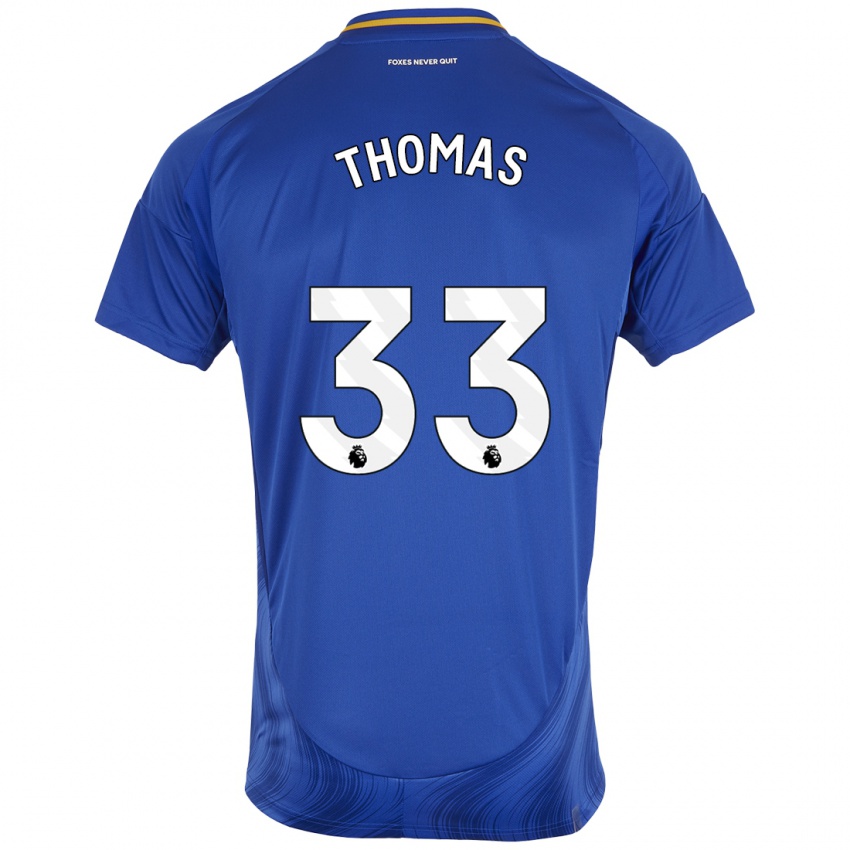 Kinder Luke Thomas #33 Blau Weiß Heimtrikot Trikot 2024/25 T-Shirt Österreich