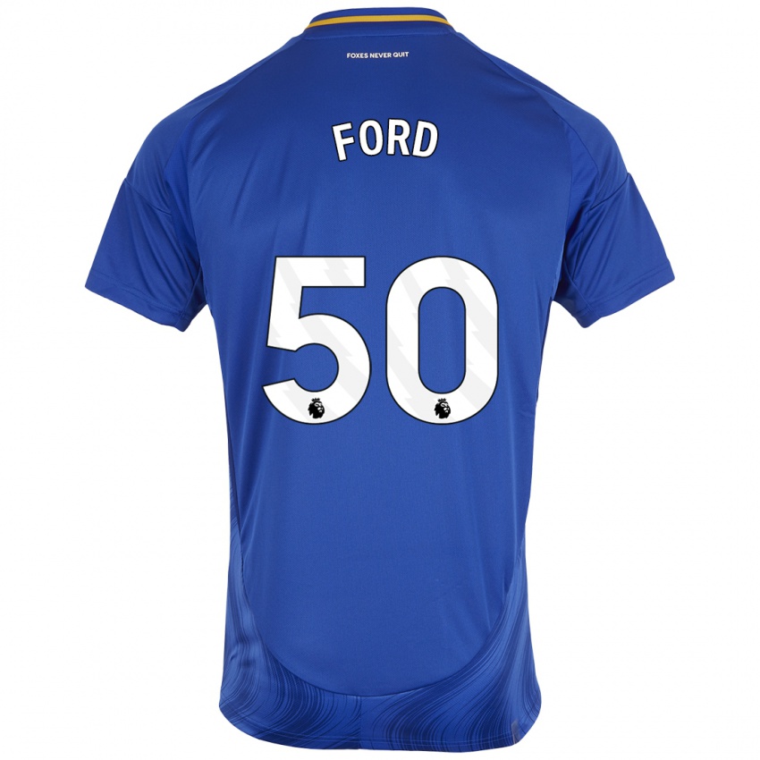 Kinder Harvey Godsmark-Ford #50 Blau Weiß Heimtrikot Trikot 2024/25 T-Shirt Österreich