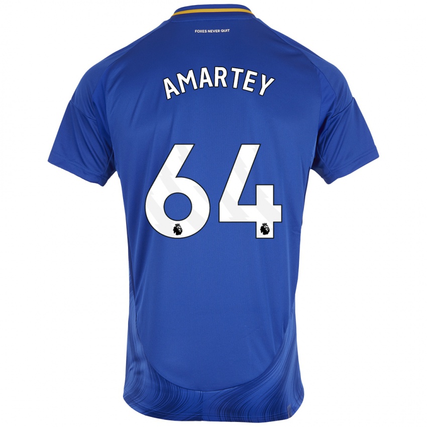 Kinder Bobby Amartey #64 Blau Weiß Heimtrikot Trikot 2024/25 T-Shirt Österreich