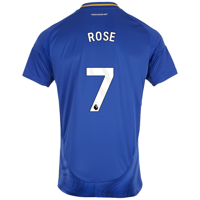 Kinder Deanne Rose #7 Blau Weiß Heimtrikot Trikot 2024/25 T-Shirt Österreich