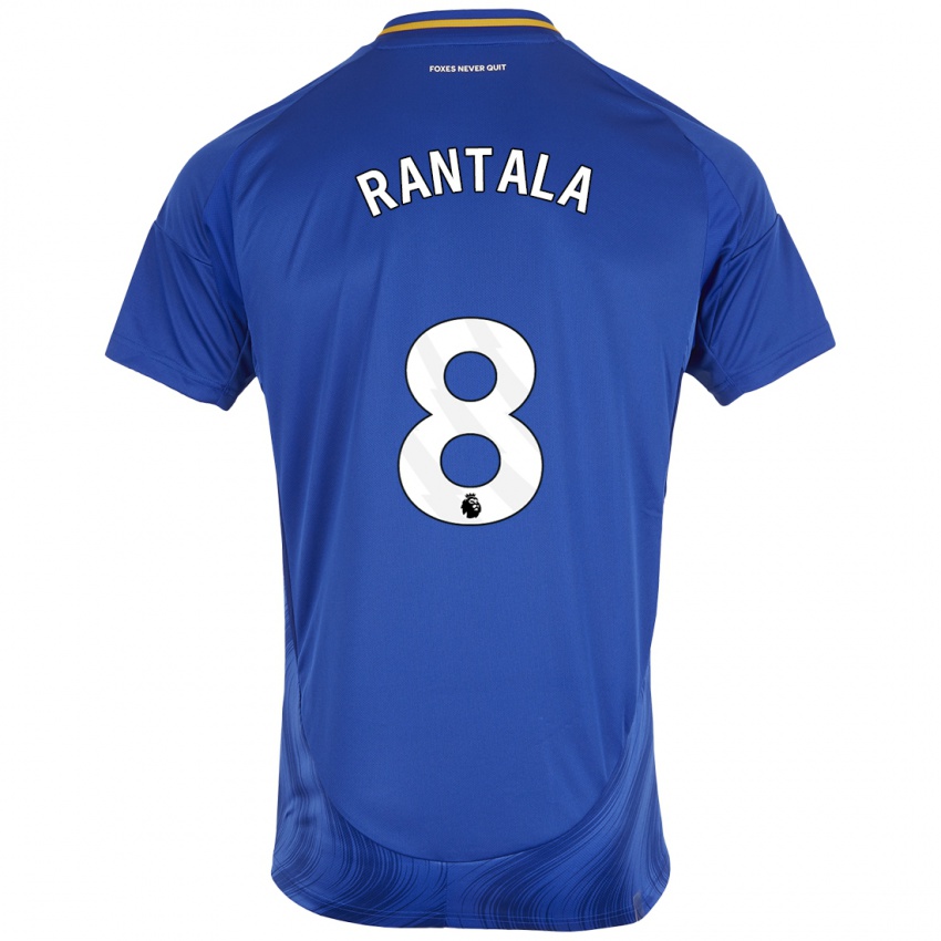 Kinder Jutta Rantala #8 Blau Weiß Heimtrikot Trikot 2024/25 T-Shirt Österreich