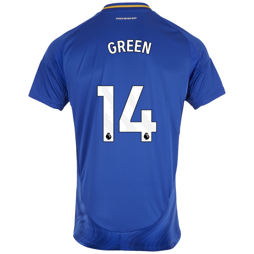 Kinder Josie Green #14 Blau Weiß Heimtrikot Trikot 2024/25 T-Shirt Österreich