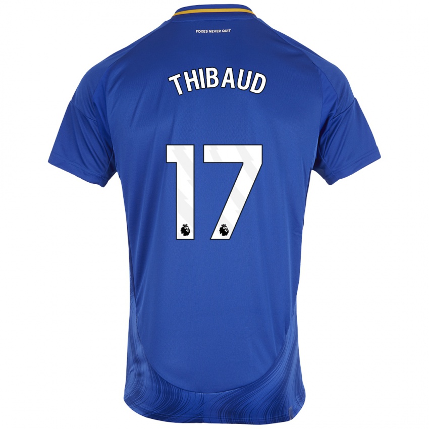 Kinder Julie Thibaud #17 Blau Weiß Heimtrikot Trikot 2024/25 T-Shirt Österreich