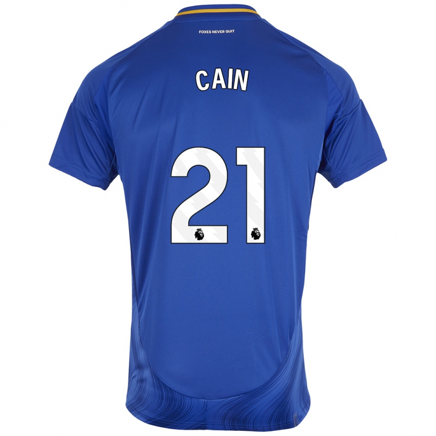 Kinder Hannah Cain #21 Blau Weiß Heimtrikot Trikot 2024/25 T-Shirt Österreich