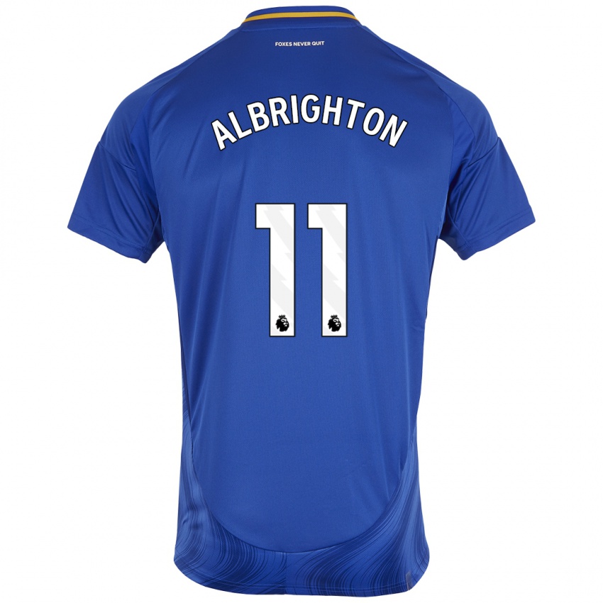 Kinder Marc Albrighton #11 Blau Weiß Heimtrikot Trikot 2024/25 T-Shirt Österreich