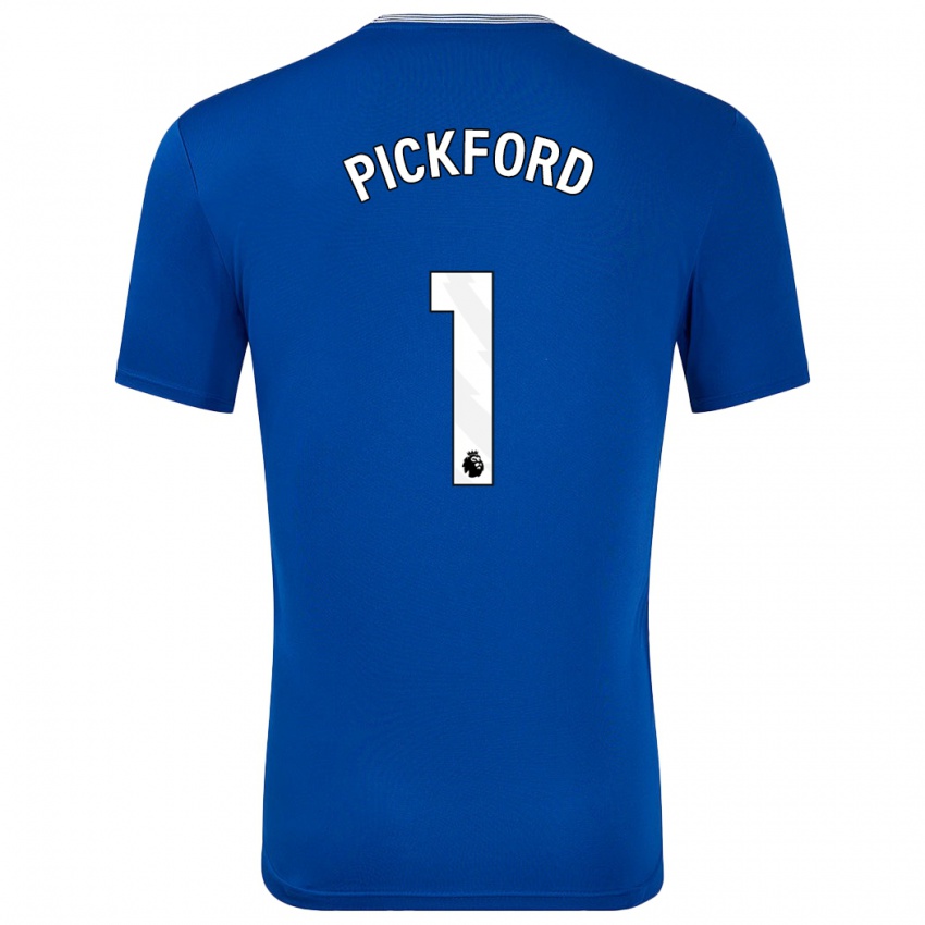 Kinder Pickford #1 Blau Mit Heimtrikot Trikot 2024/25 T-Shirt Österreich