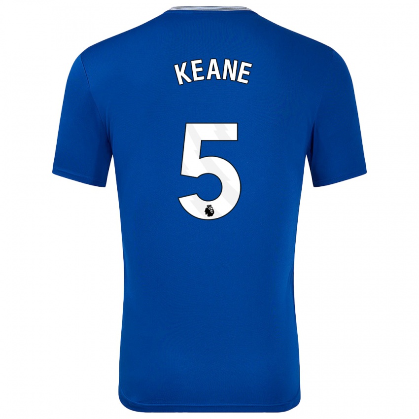 Kinder Michael Keane #5 Blau Mit Heimtrikot Trikot 2024/25 T-Shirt Österreich