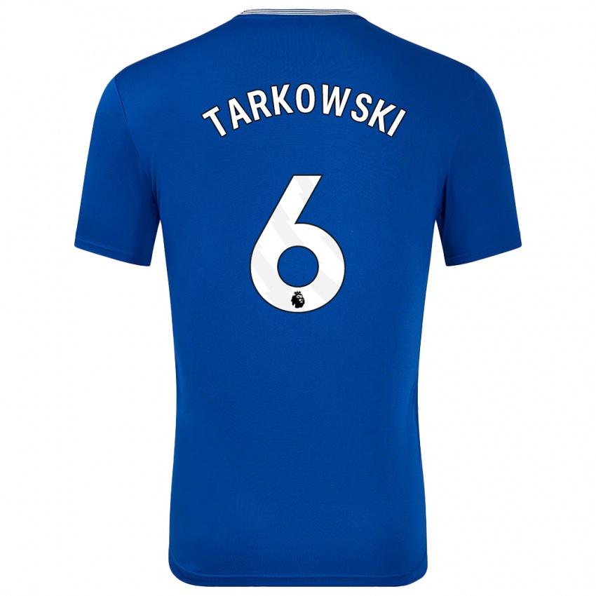 Kinder James Tarkowski #6 Blau Mit Heimtrikot Trikot 2024/25 T-Shirt Österreich